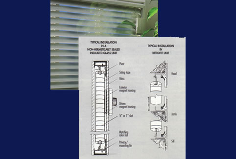 Between the Glass Horizontal Blinds