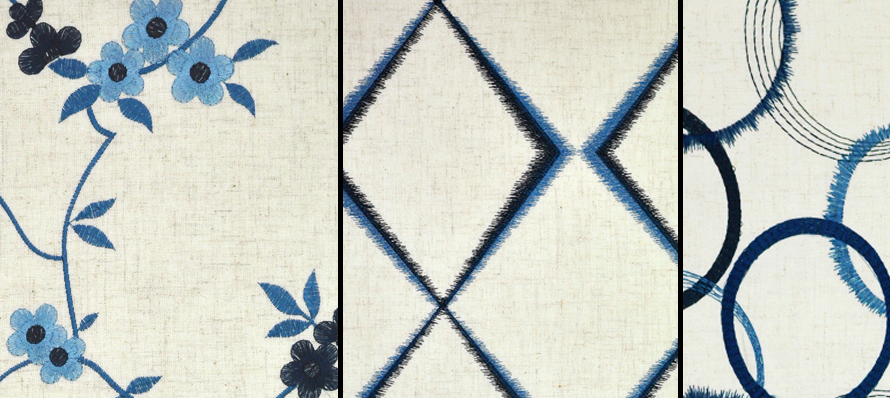 Maxwell Fabrics Angelina, Intense, and Lashes