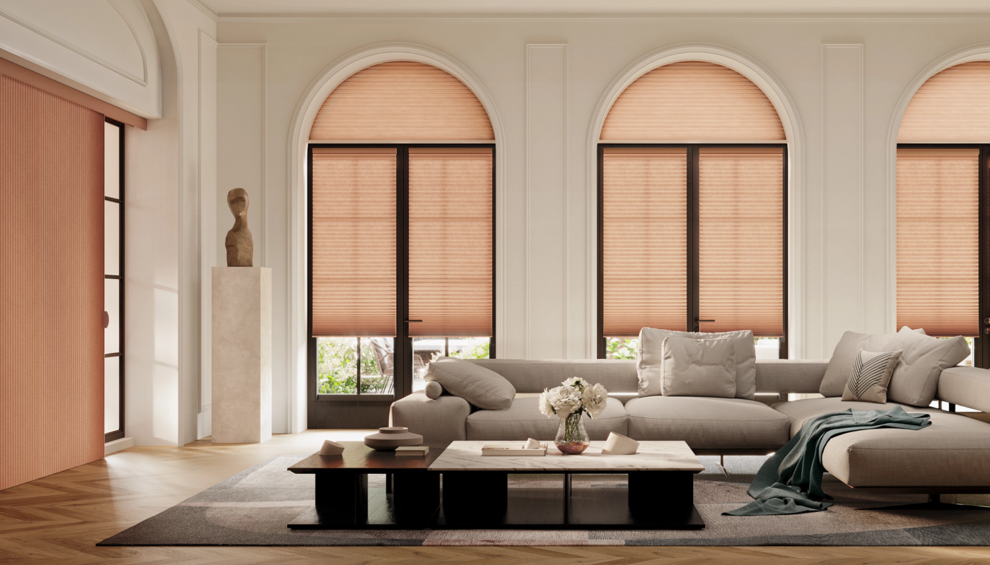 Hunter Douglas Duette arched shades