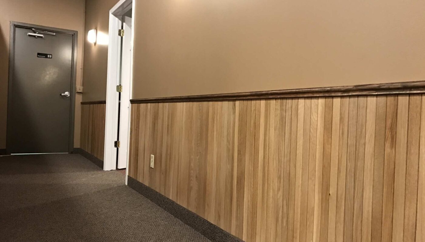 White oak Tambour wainscot