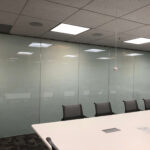 Switchable Film interior boardroom windows with RF remote Power OFF scaled